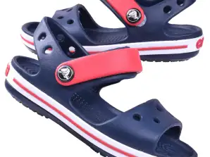 Sandálias de velcro para crianças Crocs Crocband 12856 NAVY