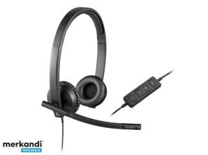 Headset Logitech USB Headset H570e Stereo 981 000575