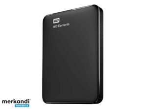 Disco rigido esterno nero portatile da 4 TB WD Elements WDBU6Y0040BBK-WESN