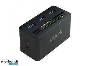 Concentrateur USB 3.0 Logilink avec lecteur de carte tout-en-un (CR0042)