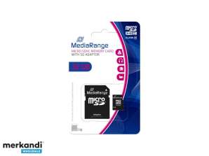 Carte MediaRange MicroSD/SDHC 32 Go SD cl.10 avec adaptateur MR959
