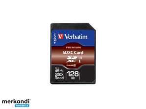 Carte SD Verbatim 128 Go SDXC Premium Class 10 Retail 44025