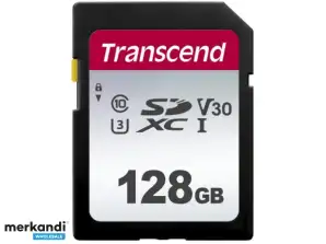 Transcendere SD-kort 128GB SDXC SDC300S 95/45MB/s TS128GSDC300S