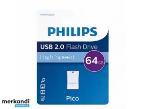 Philips USB-накопитель 64GB USB 2.0 Drive Пико FM64FD85B/00
