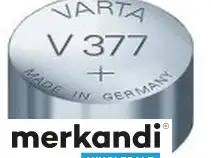 Varta akku hopeaoksidi nappiparisto 377 läpipainopakkaus (1-pakkaus) 00377 101 401