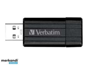 USB FlashDrive 8GB Verbatim PinStripe  Schwarz/Black  49062