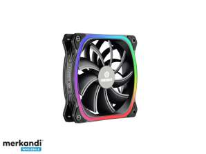 Enermax PC com ventilador SquA RGB pacote de 3 unidades UCSQARGB12P-BP3