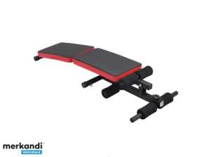 Foldable training bench TD003B-5 (black / red)