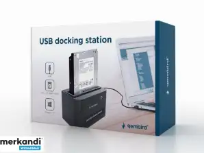 2.5 ve 3.5 SATA sabit sürücüler HD32-U2S-5 için Gembird USB yerleştirme istasyonu