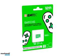 EMTEC 128GB κάρτα μνήμης για παιχνίδια microSDXC UHS-I U3 V30 (πράσινη)