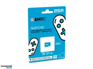 Carte mémoire de jeu EMTEC 256GB microSDXC UHS-I U3 V30 (Bleu)