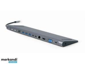 CableXpert USB Typ C 8 in 1 Multi Port Adapter  USB Hub