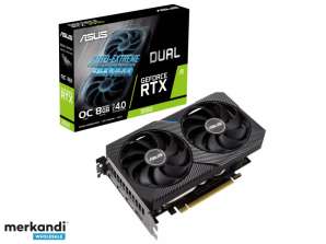 Видеокарта Asus GeForce® RTX 3050, 8 Гбайт, DUAL OC, LHR — 90YV0HH0-M0NA00