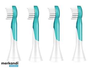 Philips Sonicare For Kids Mini Toothbrush Heads x4 HX6034/33