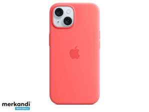 Custodia in silicone per Apple iPhone 15 con MagSafe Guava MT0V3ZM/A