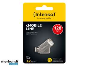 Intenso cMobile Line 128GB USB flash meghajtó 3.2 Gen 1 Ezüst 3536491