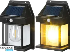 PR-1019 Candeeiro de parede solar LED para jardim - Com sensor - 800Lumen - 5.5V