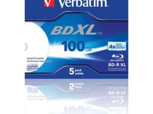 BD R XL 100er GB Verbatim 4x Inkjet λευκό 5er θήκη κοσμημάτων