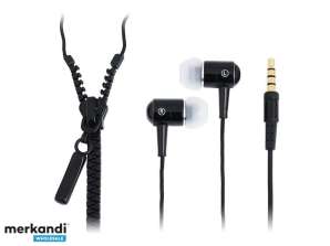 LogiLink Stereo In Ear Headset Zipper Black HS0021