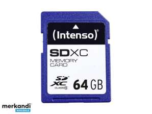SDXC 64GB Intenso CL10 lizdinė plokštelė
