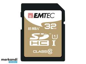 SDHC 32GB Emtec CL10 EliteGold UHS I 85MB/s blisterkort