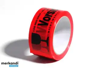 Adhesive tape 50mm/66 meters Silent CAUTION GLASS