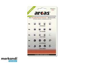 Battery Arcas Button Cell Set AG1 AG13 0 Mercury/HG 20 pcs