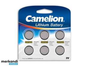 Akkumulátor Camelion lítium keverék szett CR2016 CR2025 CR2032 6 db.