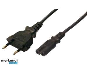 LogiLink Power Cord Euro Plug to Small Appliance Socket IEC C7 1 80m CP092