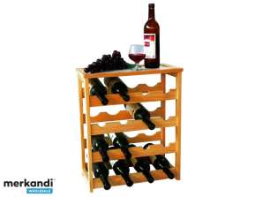 MK Bamboo GENEVE Wine Stand for 24 Bottles