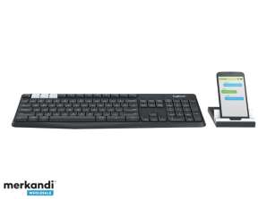 Logitechi klaviatuur Bluetooth mitme seadme klaviatuur K375s DE 920 008168