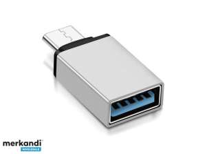 Reekin USB C USB 3.0 adapterio sidabras