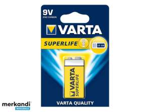 Batterij Varta Superlife 9V Block 1 st.