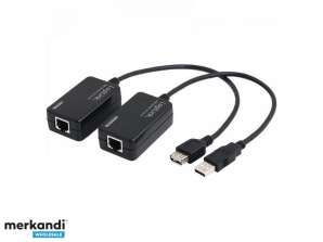Predlžovací kábel Logilink USB cez CAT5/6 do 60 m UA0021D