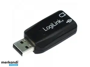 Logilink USB аудио адаптер / звукова карта с виртуален 3D звуков ефект UA0053
