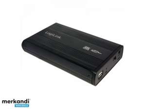 Logilink Hard Drive Enclosure 3 5 inch S ATA USB 2.0 Alu Black UA0082