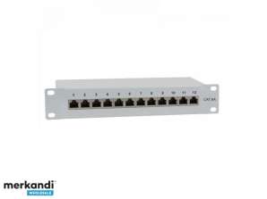 Logilink Patch Panel 10 Recessed Cat.6A STP 12 Ports Grey NP0052