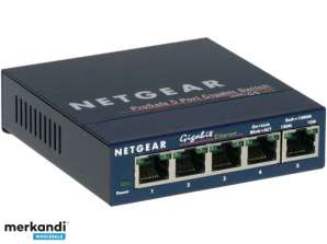 Přepínač Netgear ProSafe, měděný drát, 1 Gb/s, 5 portů, 3U, externí GS105GE