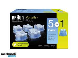 Картриджі для чищення Braun Clean & Renew CCR 5 1 в упаковці
