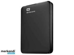 WD Elements Portable 2 TB Black External Hard Drive WDBU6Y0020BBK-WESN