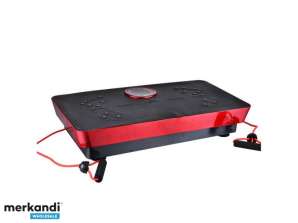 Fitness keha magnetteraapia vibratsiooniplaat + muusika 73cm (must-punane)
