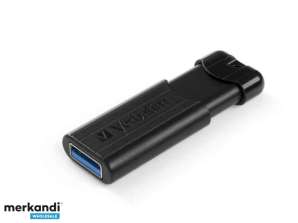 Chiavetta USB 256 GB Verbatim 3.0 Pin Stripe Nero 49320 al dettaglio