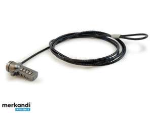 Conceptronic cable de bloqueo negro 1.8 m CNBCOMLOCK18