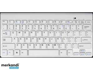 Gembird клавиатура для мобильных устройств Белый QWERTY KB-BT-001-W-RU