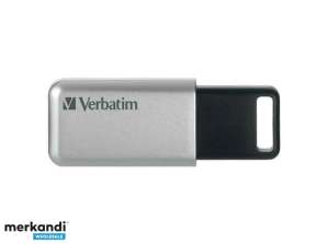 Verbatim Secure Pro USB 3.0 mälupulk 64GB hõbedane AES jaemüügi blister 98666
