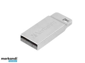 Unidad flash USB Verbatim Metal Executive 32GB 2.0 Plata 98749