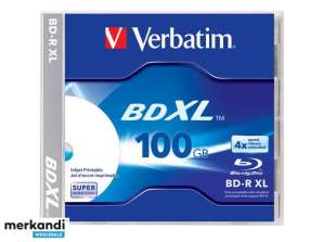 Verbatim BD-R XL 100GB/2-4x Jewelcase (1 disk) Tintna površina za ispis