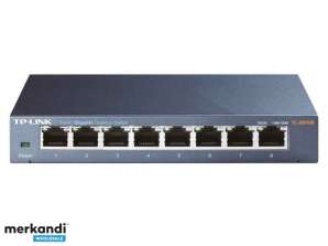 TP-Link Switcher Masaüstü 8 bağlantı noktalı 10 / 100M / 1000M TL-SG108E