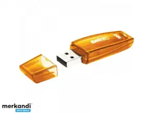 USB FlashDrive 128GB EMTEC C410 lizdinė plokštelė (oranžinė)