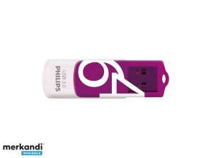 Philips USB raktas Vivid USB 3.0 64GB Purple FM64FD00B/10